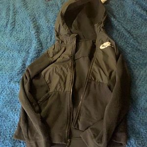 Black nike jacket size L (girls)